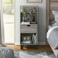thumbnail image 1 of Furniture of America Armo 1-Drawer and 2-Shelf Wood Adult Nightstand, Vintage Gray Oak, 1 of 10