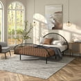 thumbnail image 1 of Furniture of America Arno Full Metal Panel Bed with Sand Power Coating, Black, 1 of 28