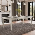 thumbnail image 1 of Furniture of America Arvin 90" Removable Leaf Extendable Dining Table, White Oak, 1 of 10