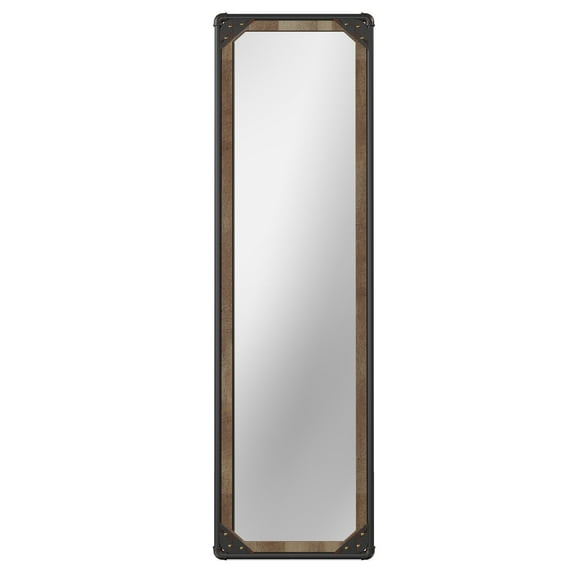 Furniture of America Asher Metal 68-in Standing Mirror, Sand Black