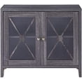 thumbnail image 1 of Furniture of America Astro Wood 2-Shelf Accent Cabinet in Distressed Gray, 1 of 7