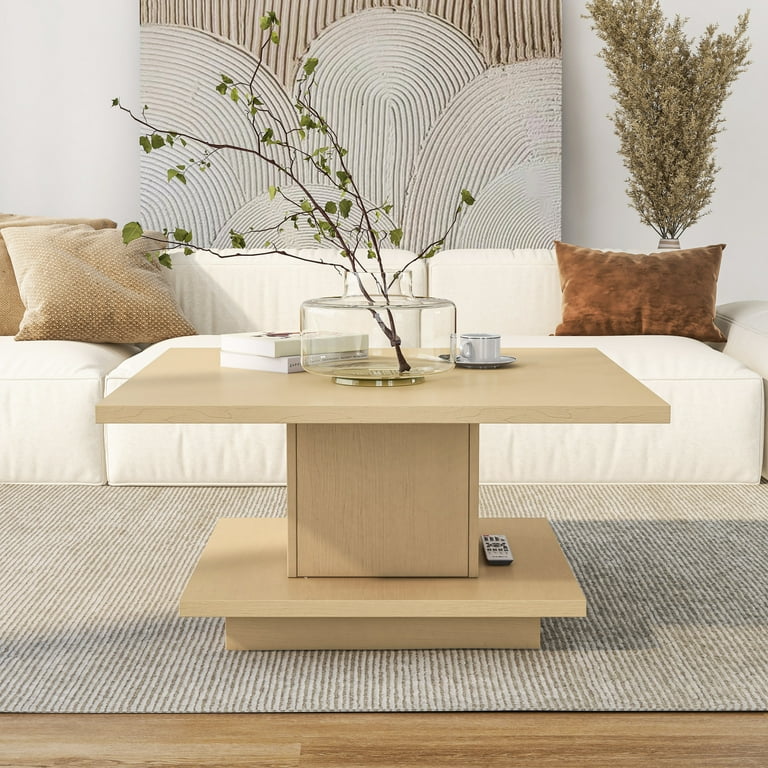 Maple coffee table with storage discount