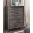 thumbnail image 1 of Furniture of America Ayana 5-Drawer Chest, Powder-Coated Gun Metal, 1 of 4