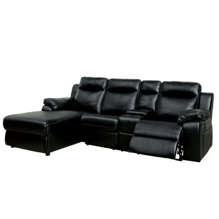 Furniture of America Baski Faux Leather Left Facing Reclining