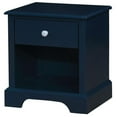 thumbnail image 1 of Furniture of America Belantra Solid Wood 1-Drawer Kids Nightstand in Blue, 1 of 7