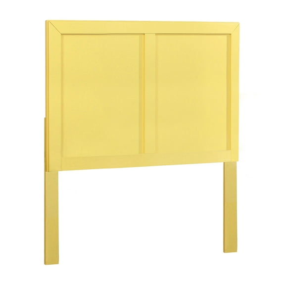 Furniture of America Belina Cottage Wood Headboard, Twin, Yellow