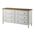 thumbnail image 1 of Furniture of America Birch Wood 6-Drawer Double Dresser in Antique White, 1 of 12