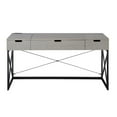 thumbnail image 1 of Furniture of America Blagica 60 Inch Antique Gray Wood Lift Top Desk, 1 of 5