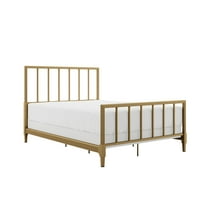 Furniture of America Blair Brass Metal Bed, Queen Size