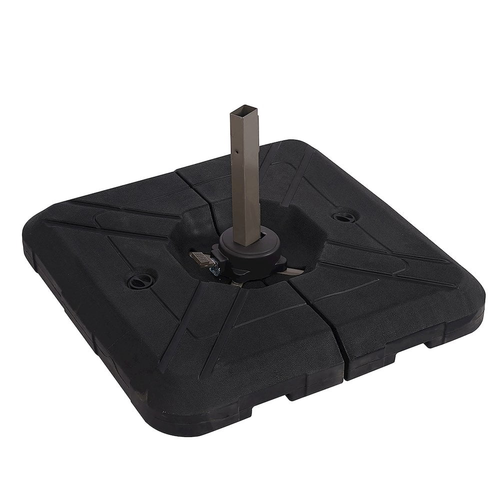 Furniture of America Blake Outdoor Square Umbrella Base in Black