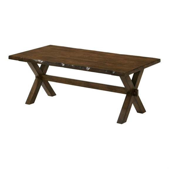 Furniture of America Bradden Transitional Solid Wood Coffee Table in Walnut