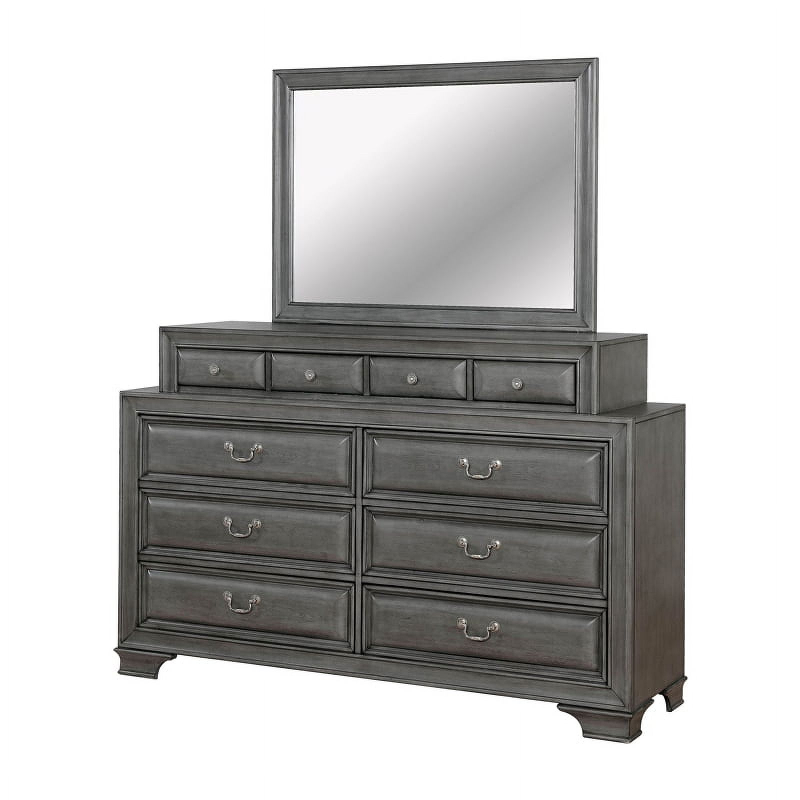 Furniture of America Bradford Solid Wood 10Drawer Dresser and Mirror