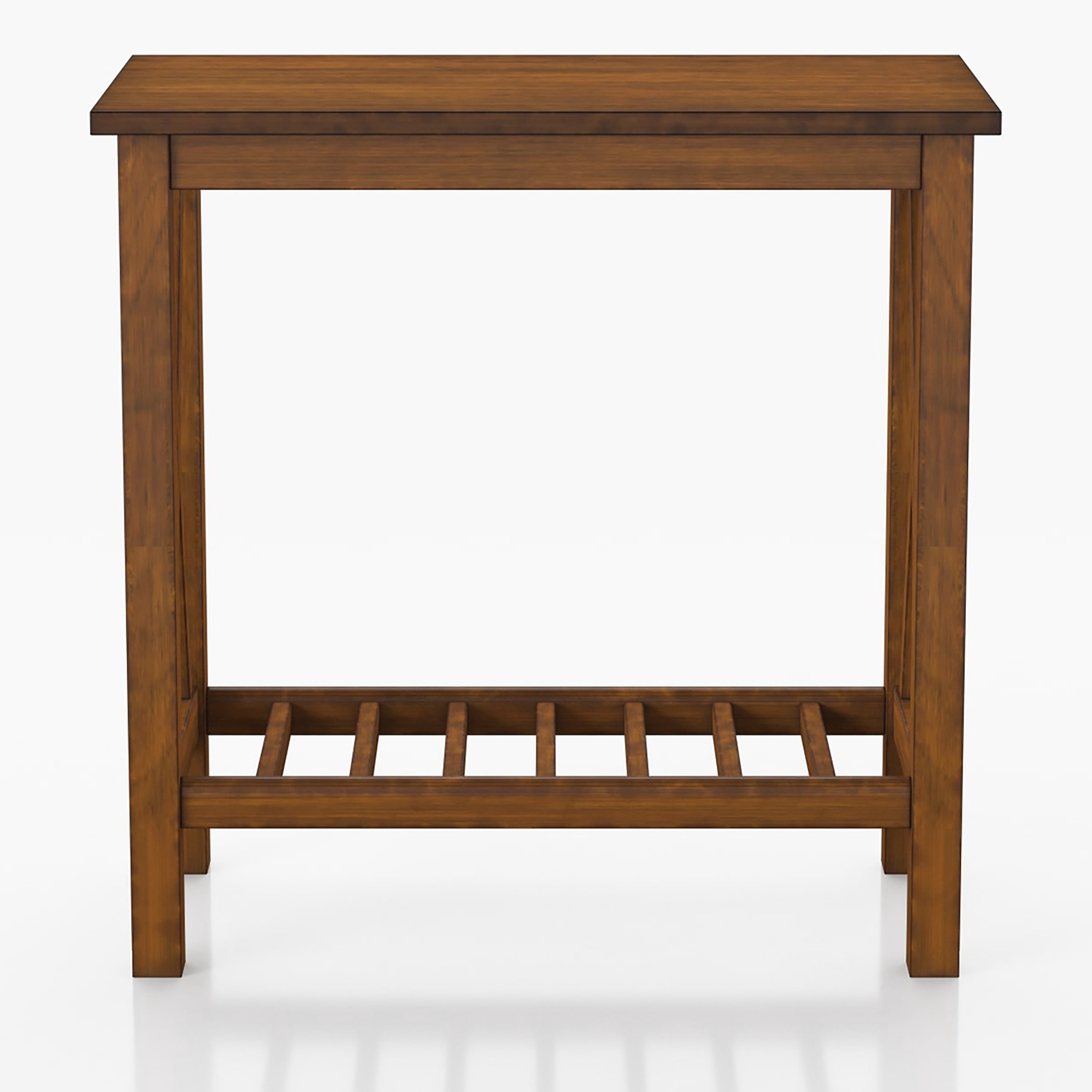 Furniture of America Bray Adult Contemporary MDF End Table with Shelves