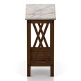 thumbnail image 1 of Furniture of America Bray Adult Contemporary Square MDF End Table with Shelves, Medium Oak/White, Set of 1, 1 of 5