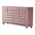 thumbnail image 1 of Furniture of America Breand Adult Glam 7-Drawer Dresser, Pink, 1 of 10