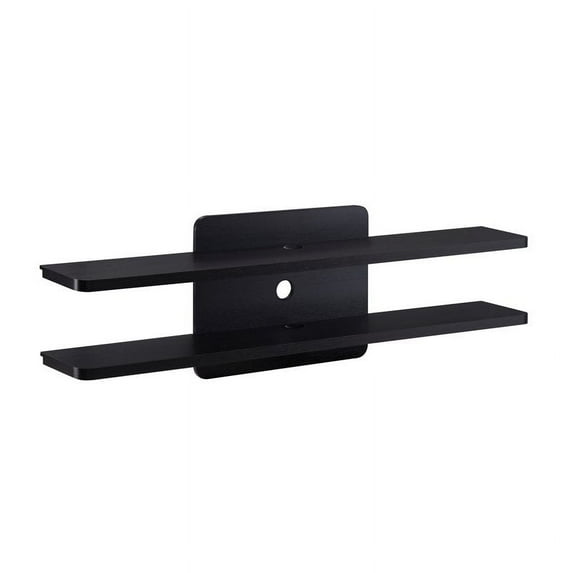 Furniture of America Brie Wood 2-Tier Floating TV Stand in Cappuccino