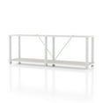 thumbnail image 1 of Furniture of America Brooks Adult Open Display Shelf Bookcase, 2-Tier 47-inch TV Stand, Greige, 1 of 16
