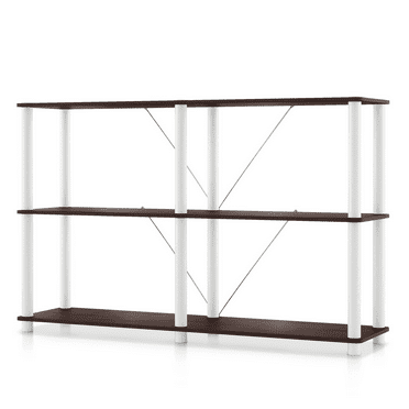Furniture of America Brooks Adult Open Display Shelf Bookcase, 3-Tier 47-inch Sofa Table, Espresso