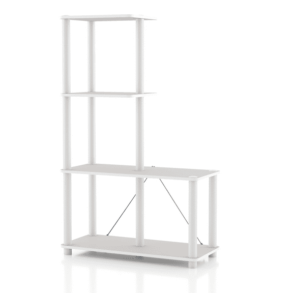 Furniture of America Brooks Adult Open Display Shelf Bookcase, 4-Cube Shelves, Greige