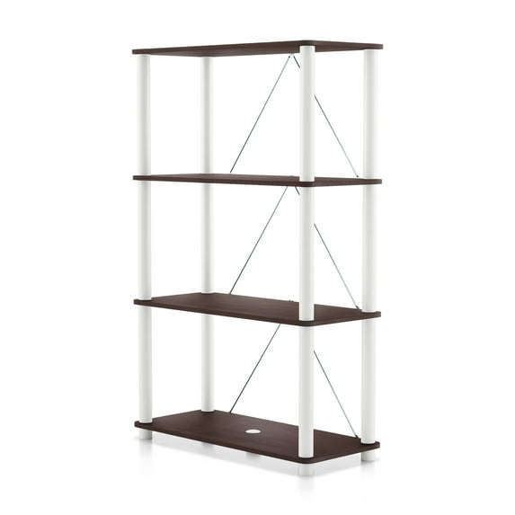 Furniture of America Brooks Adult Open Display Shelf Bookcase, 4-Tier 27-inch Shelves, Espresso