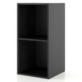 thumbnail image 1 of Furniture of America Brooks Stackable 2-Cube Wood Black Bookcase, 1 of 10