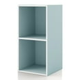 thumbnail image 1 of Furniture of America Brooks Stackable 2-Cube Wood Light Blue Kids Bookcase, 1 of 10