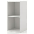 thumbnail image 1 of Furniture of America Brooks Stackable 2-Cube Wood White Bookcase, 1 of 14