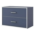 thumbnail image 1 of Furniture of America Brooks Stackable 2-Drawer Wood Steel Blue Cabinet, 1 of 10