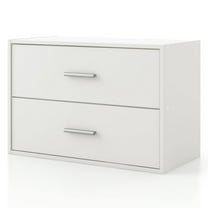 Furniture of America Brooks Stackable 2-Drawer Wood White Cabinet