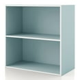 thumbnail image 1 of Furniture of America Brooks Stackable 2-Tier Wood Light Blue Kids Bookcase, 1 of 9