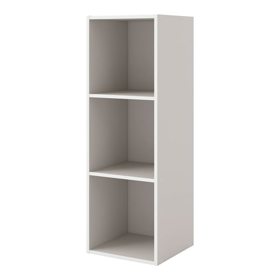 Furniture of America Brooks Stackable 3-Cube Wood Gray Bookcase
