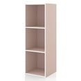 thumbnail image 1 of Furniture of America Brooks Stackable 3-Cube Wood Light Pink Kids Bookcase, 1 of 10