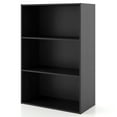 thumbnail image 1 of Furniture of America Brooks Stackable 3-Tier Wood Black Bookcase, 1 of 10