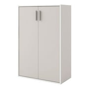 Furniture of America Brooks Stackable 3-Tier Wood Gray Cabinet with Door