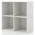 thumbnail image 1 of Furniture of America Brooks Stackable 4-Cube Wood White Bookcase, 1 of 14