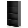 thumbnail image 1 of Furniture of America Brooks Stackable 4-Tier Wood Black Bookcase, 1 of 11
