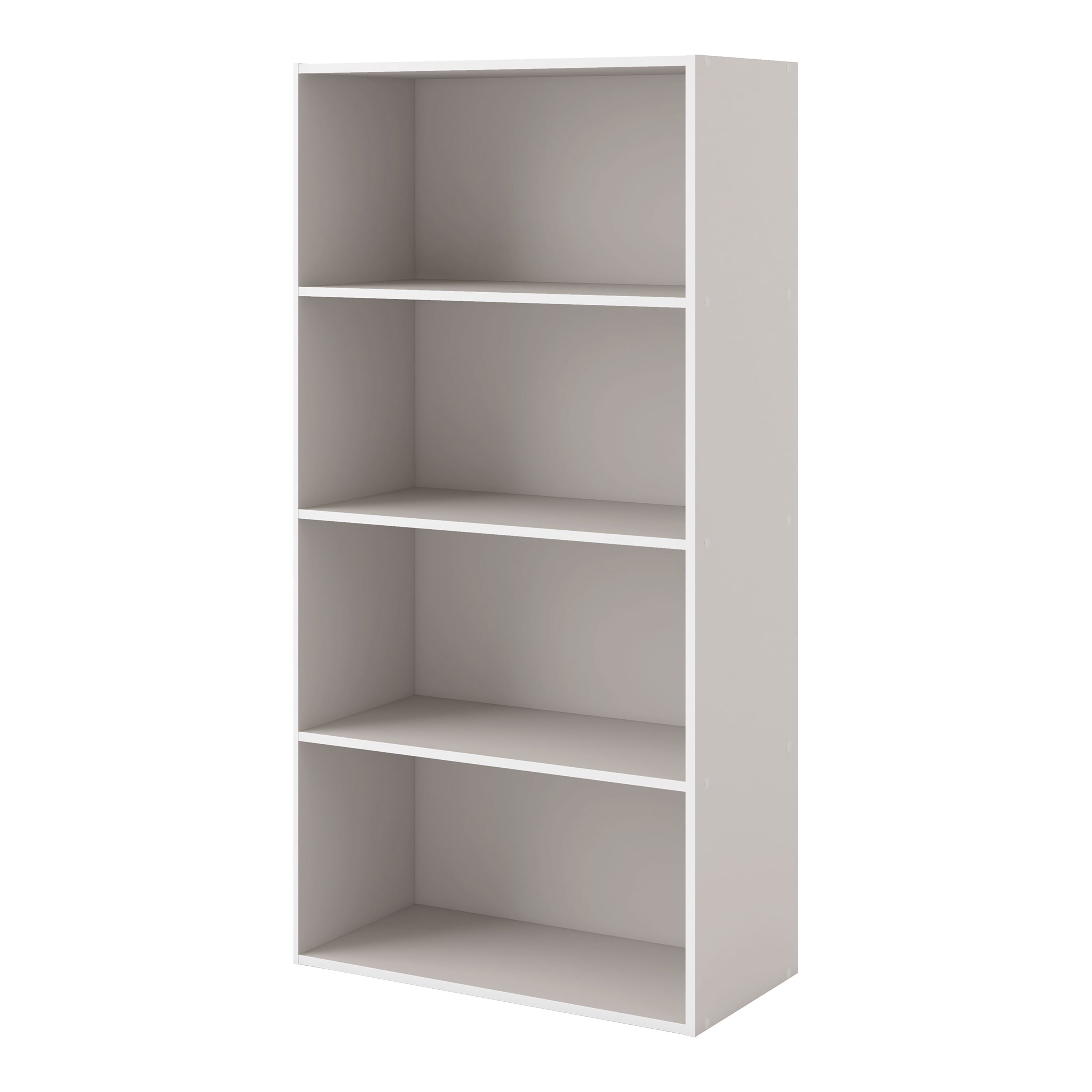 Quincy Taupe Grey 4-Tier Stackable Composite Bookcase