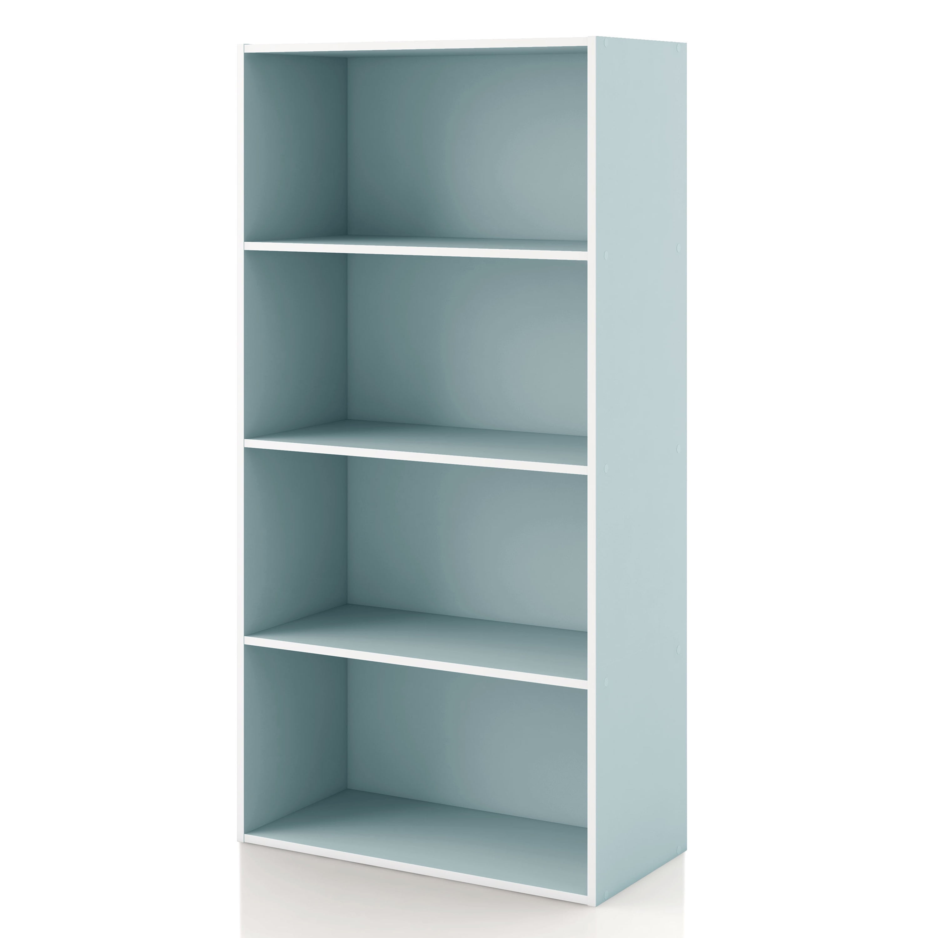 Furniture of America Brooks Stackable 4-Tier Wood Light Blue Kids Bookcase