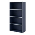 thumbnail image 1 of Furniture of America Brooks Stackable 4-Tier Wood Steel Blue Bookcase, 1 of 8