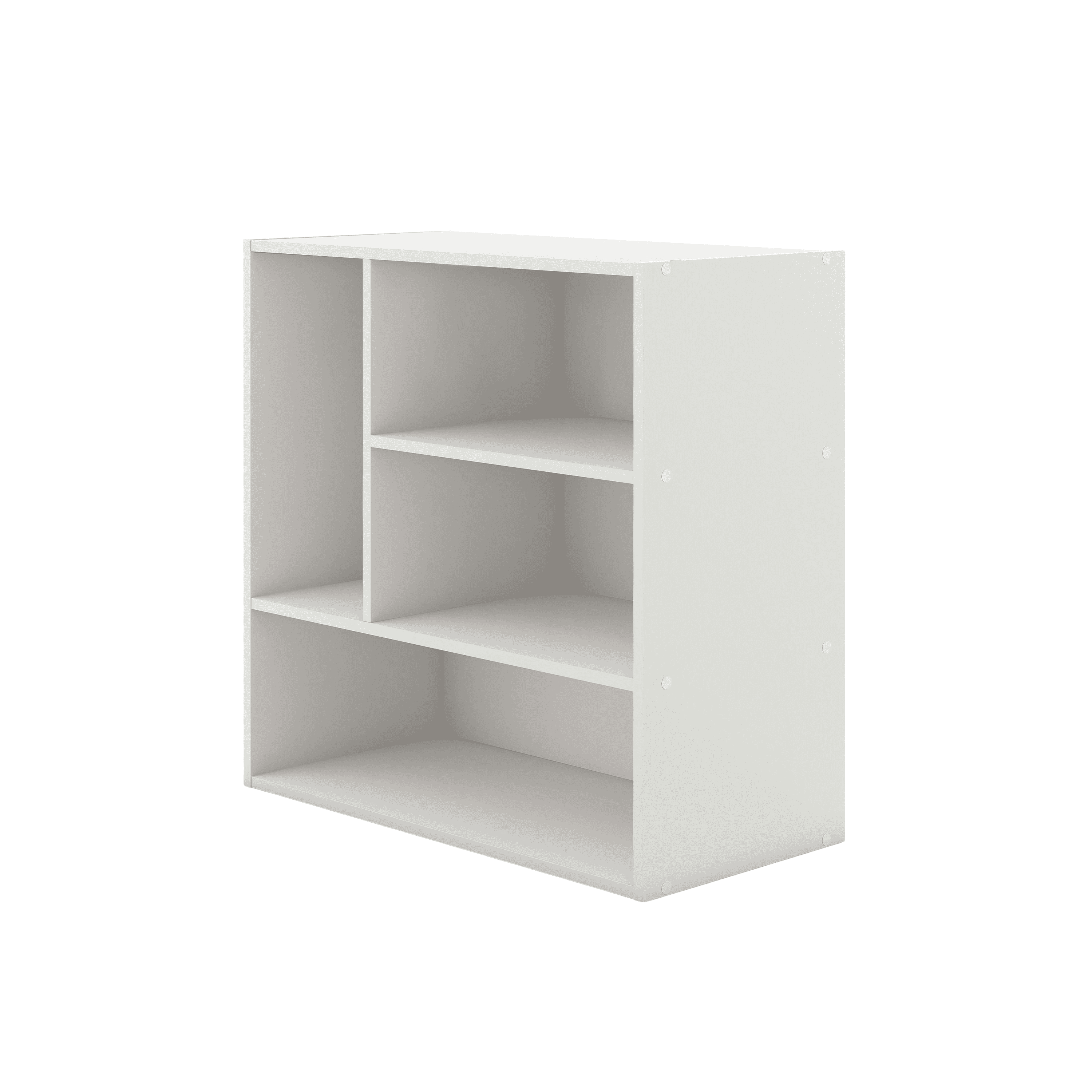 Furniture of America Brooks Stackable 4-Vertical Wood White Bookcase