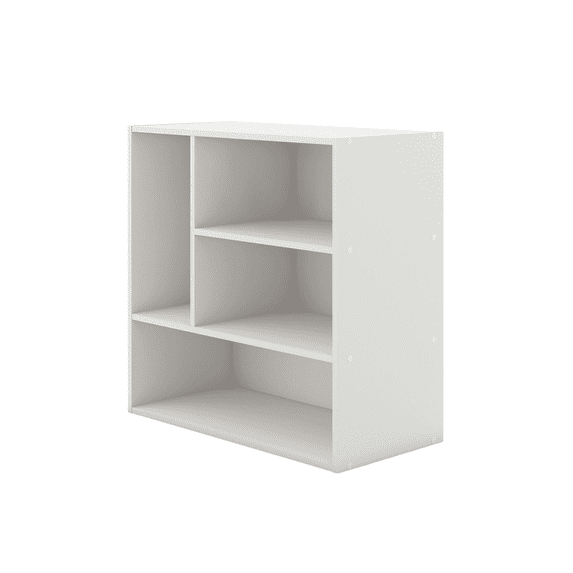 Furniture of America Brooks Stackable 4-Vertical Wood White Bookcase
