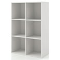 thumbnail image 1 of Furniture of America Brooks Stackable 6-Cube Wood White Bookcase, 1 of 13