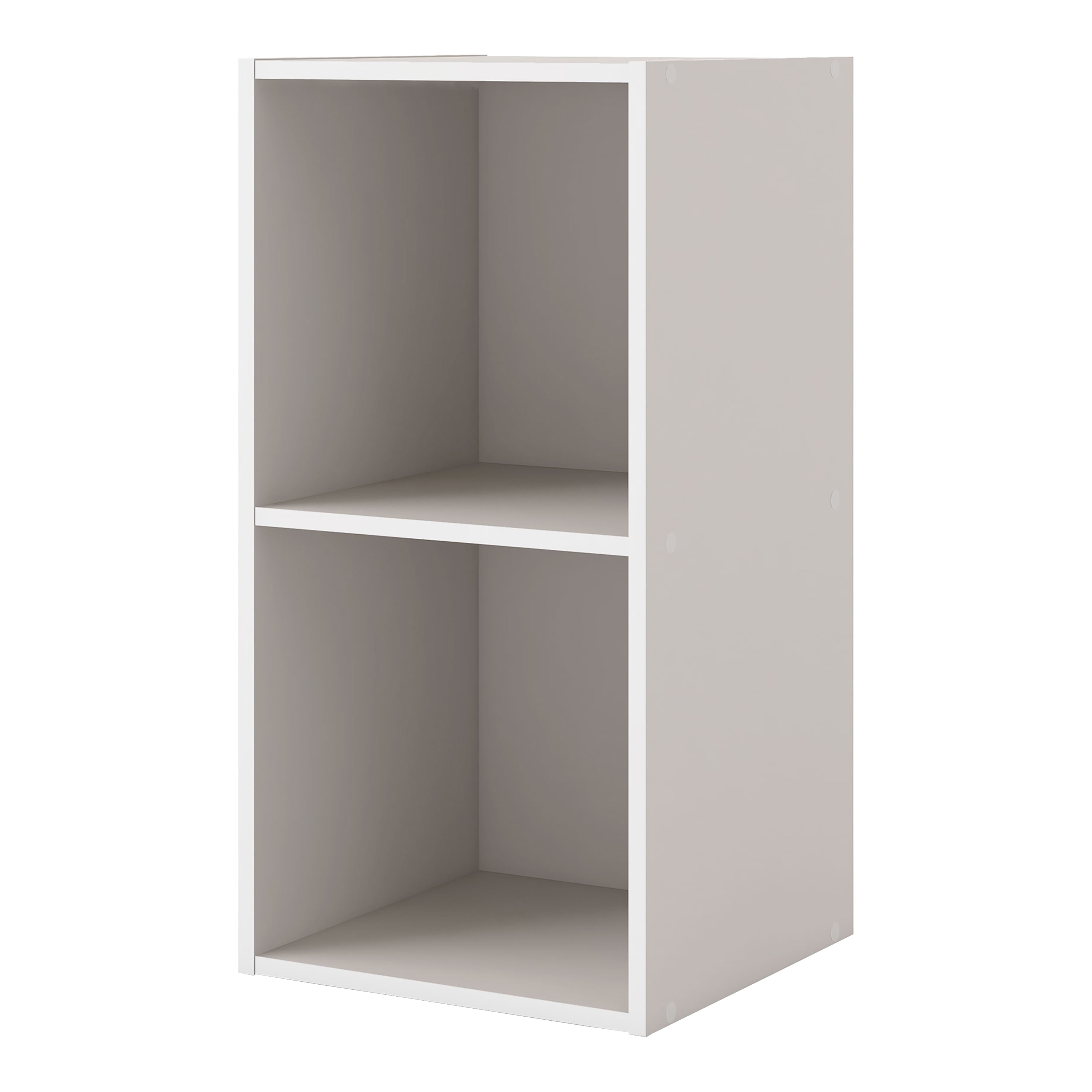 Furniture of America Brooks Stackable 2Cube Wood Gray Bookcase