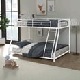 thumbnail image 1 of Furniture of America Brouse Kids White Twin Over Full Bunk Bed, 1 of 6