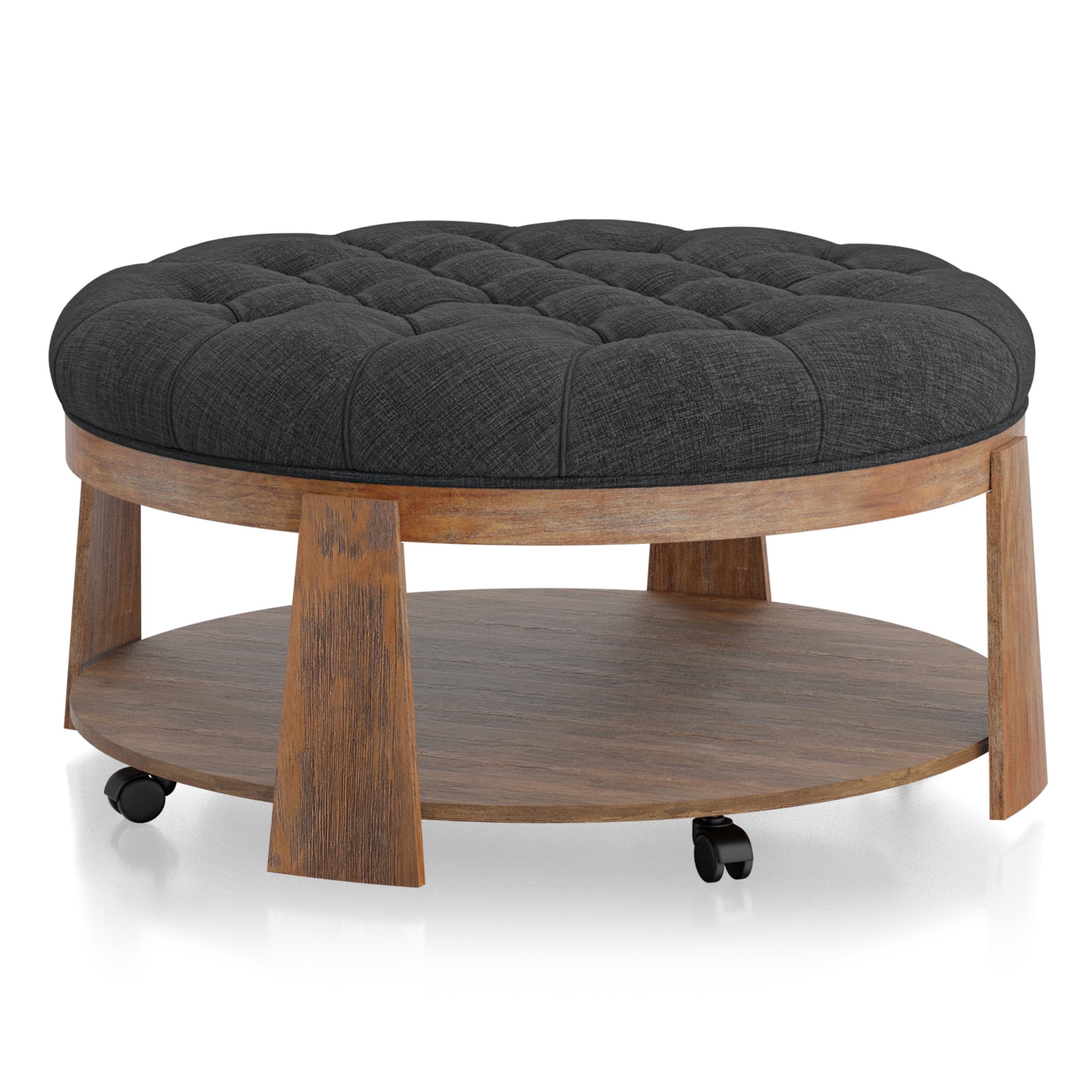 Dark Gray Ottoman Coffee Table