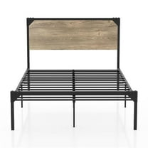Furniture of America Budenholz Metal Full Platform Bed in Gray