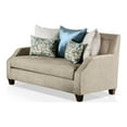 thumbnail image 1 of Furniture of America Cacao Transitional Chenille Upholstered Loveseat in Beige, 1 of 8