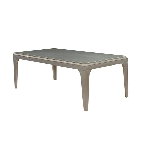 Furniture of America Cecelia Contemporary Dining Table, Silver
