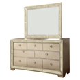 thumbnail image 1 of Furniture of America Celina Wood 8-Drawer Dresser and Mirror in Gold Champagne, 1 of 6