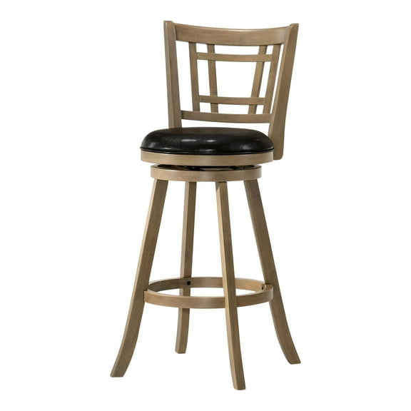 Furniture of America Charleen Wood 29-Inch Swivel Bar Stool in Maple